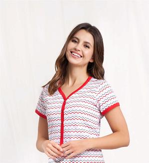 Piżama damska LUNA kod 474 czerwony