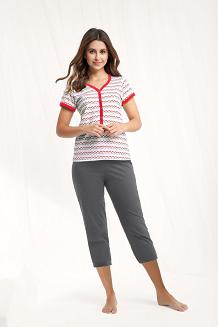 Piżama damska LUNA kod 474 czerwona