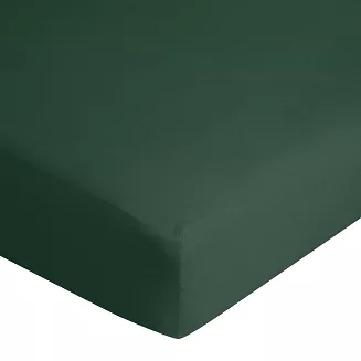 Prześcieradło jersey z gumką  120x200 Design91 butelkowy zielony