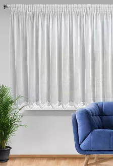Firana gotowa na taśmie LIZ 300x145 Eurofirany biały