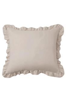 Poszewka do pościeli z falbanką RUFFY PREMIUM 50x70 beżowa