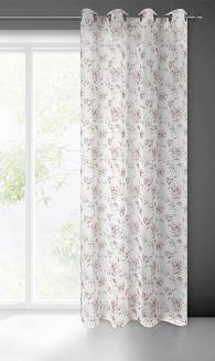 Firana gotowa na przelotkach AMBER 140x250 Eurofirany beżowy