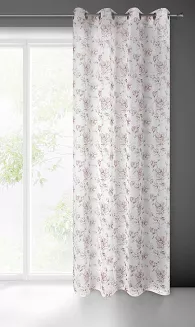 Firana gotowa na przelotkach AMBER 140x250 Eurofirany beżowy