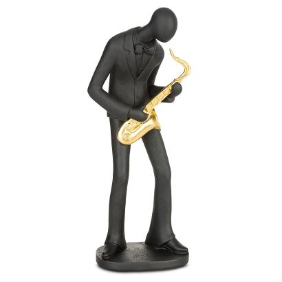 Figurka dekoracyjna RICO Eurofirany stylizowana postać muzyk z instrumentem dętym