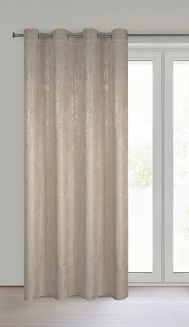 Zasłona gotowa DARA 140x250 Eurofirany ciemnobeżowy