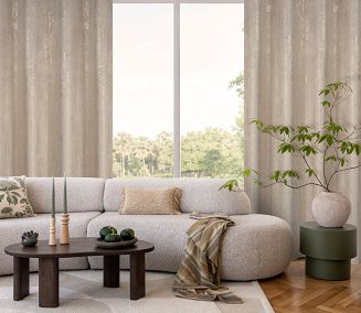 Zasłona gotowa DARA 140x250 Eurofirany ciemnobeżowy