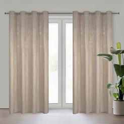 Zasłona gotowa DARA 140x250 Eurofirany ciemnobeżowy