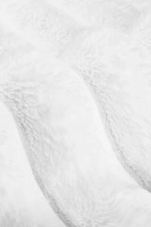 Biała Poszewka Futrzana 45x45 Bunny