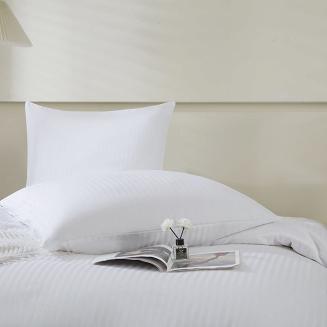 Komplet pościeli adamaszek satyna bawełniana 220x200 biała