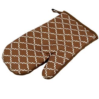 Rękawice kuchenne 18x27 z magnesem 2 szt. brązowe maroko clover