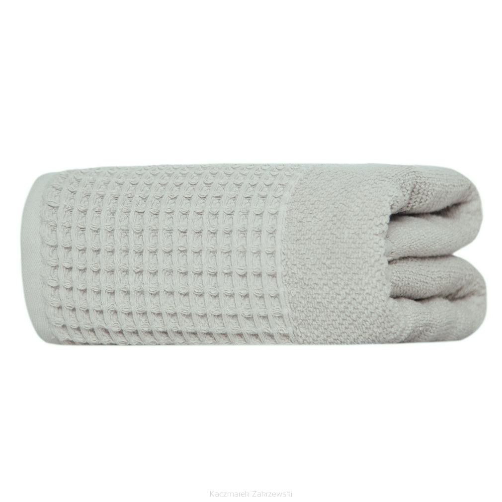 Ręcznik bawełniany WAFFLE 70x140 jasnoszary
