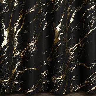 Zasłona gotowa na przelotkach LANI 140x250 Eurofirany czarny