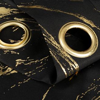 Zasłona gotowa na przelotkach LANI 140x250 Eurofirany czarny