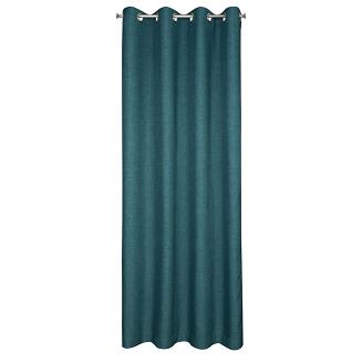 Zasłona gotowa na przelotkach MOROCCO 140x250 Eurofirany ciemny turkusowy