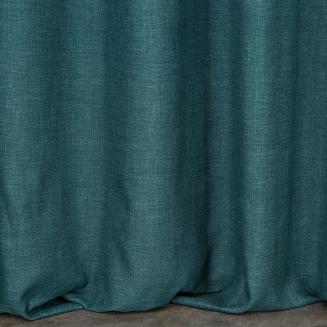 Zasłona gotowa na przelotkach MOROCCO 140x250 Eurofirany ciemny turkusowy