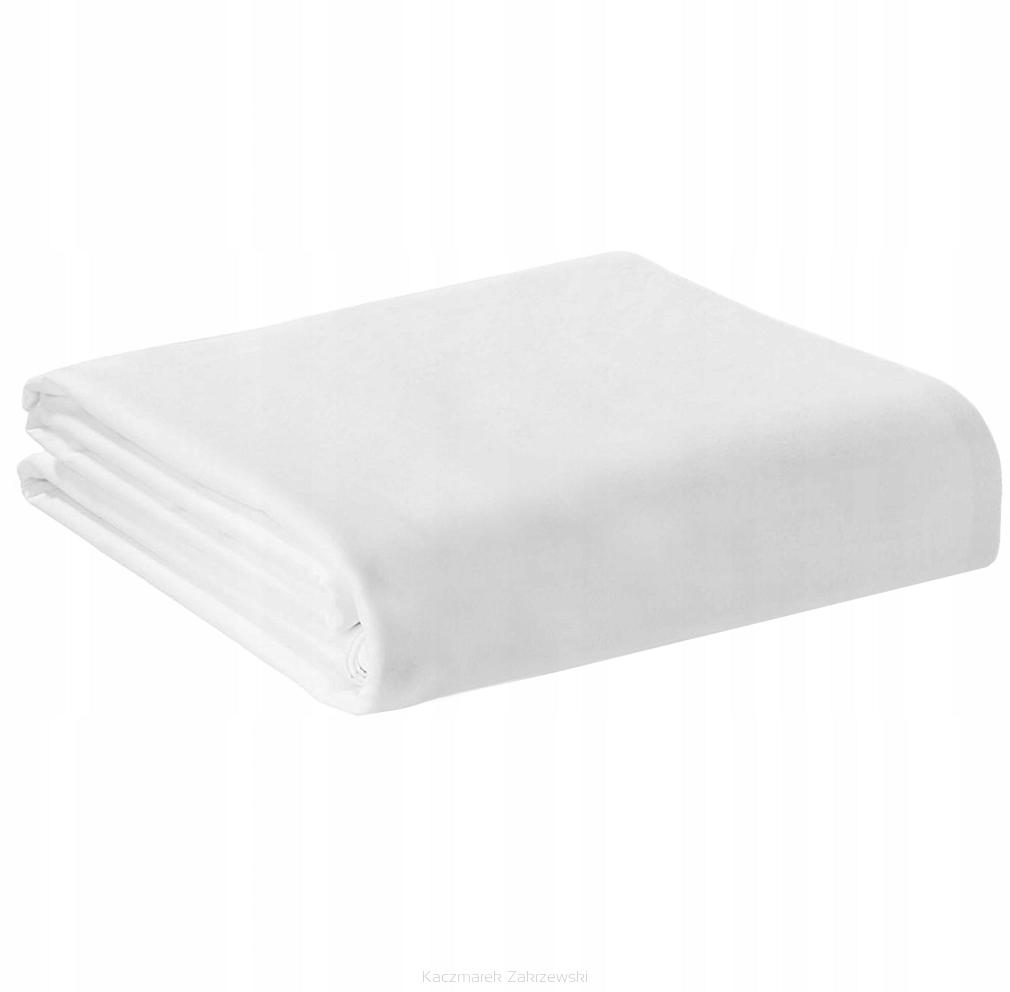 Prześcieradło hotelowe 160x200 gładkie białe