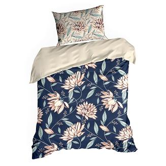 Pościel satynowa NIKA 140x200 Eurofirany granatowy