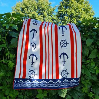 Ręcznik plażowy 70x140 wzór marynarski