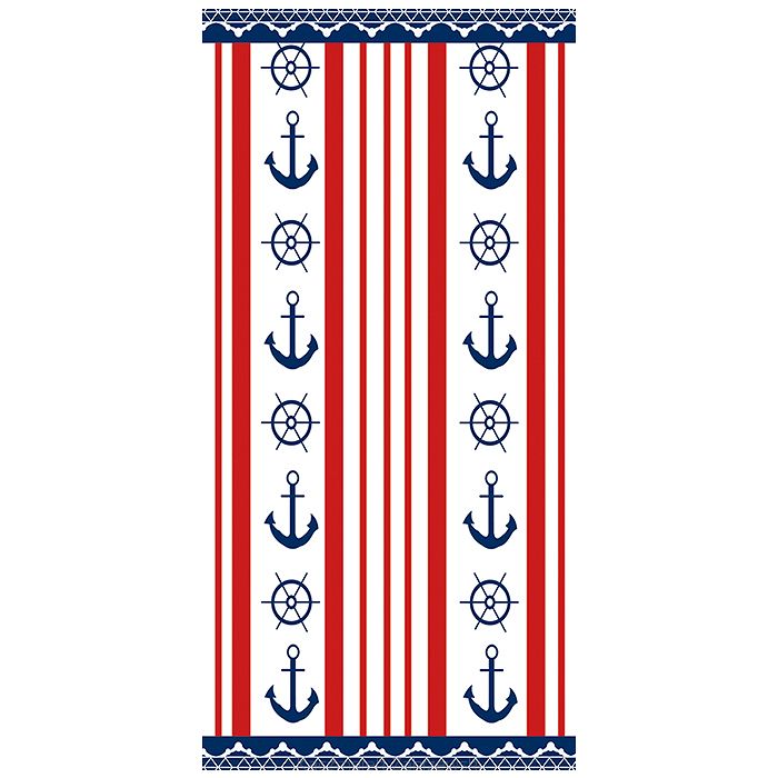 Ręcznik plażowy 70x140 wzór marynarski