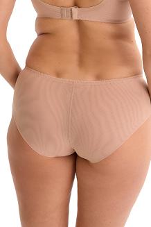 Figi damskie bikini z haftem Oriana 036 beżowe