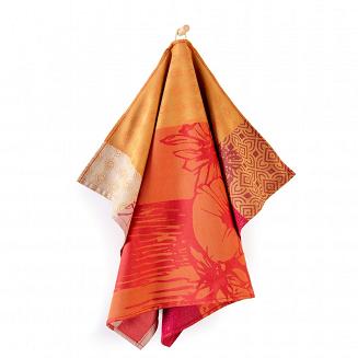 Ścierka kuchenna Bouquet 50x70 Zwoltex GOAT czerwona pomarańczowa