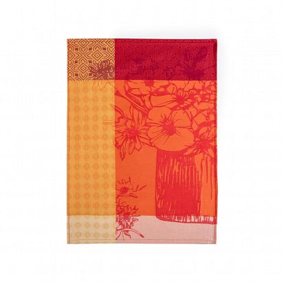 Ścierka kuchenna Bouquet 50x70 Zwoltex GOAT czerwona pomarańczowa