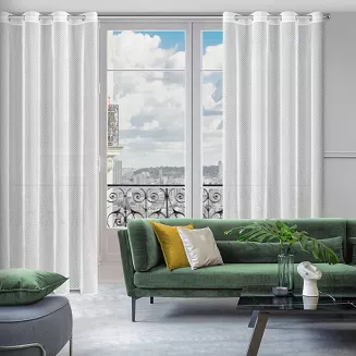 Firana gotowa na przelotkach JULITA 140x250 Eurofirany biały