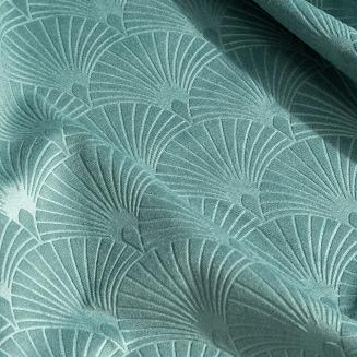 Zasłona gotowa na przelotkach JULIA 140x250 Eurofirany morski