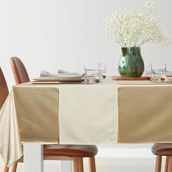 Obrus dekoracyjny GLAMO 140x300 Eurofirany beżowy