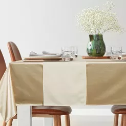 Obrus dekoracyjny GLAMO 140x300 Eurofirany beżowy