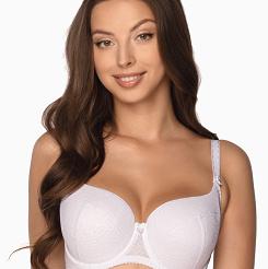 Biustonosz Full Cup Micaela 758 usztywniany biały
