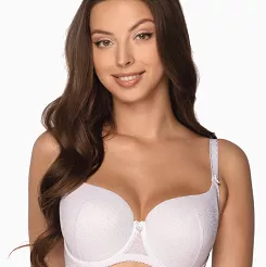 Biustonosz Full Cup Micaela 758 usztywniany biały