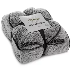 Koc narzuta KOALA 70x160 Eurofirany stalowy baranek