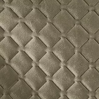 Narzuta dekoracyjna DIMON 70x160 ciemnobeżowa welurowa pikowana