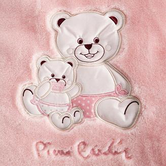 Koc Pierre Cardin BABY3 80x110 Pierre Cardin Eurofirany różowy misie