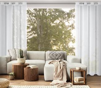 Firana gotowa na przelotkach KALIA 140x260 Eurofirany biały