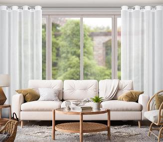 Firana gotowa na przelotkach KALIA 140x260 Eurofirany biały