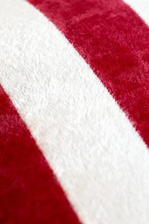 Poduszka dekoracyjna świąteczna 36x20 welurowa biała bordowa cukierek