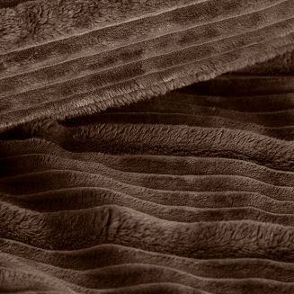 Koc narzuta NINA 220x200 Eurofirany ciemnobrązowy