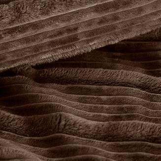 Koc narzuta NINA 220x200 Eurofirany ciemnobrązowy