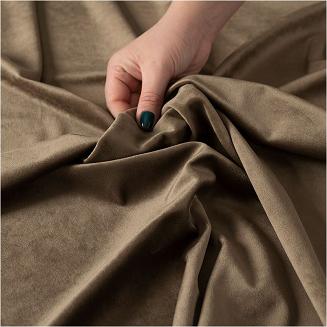 Zasłona gotowa na przelotkach VELVI 140x250 brązowa