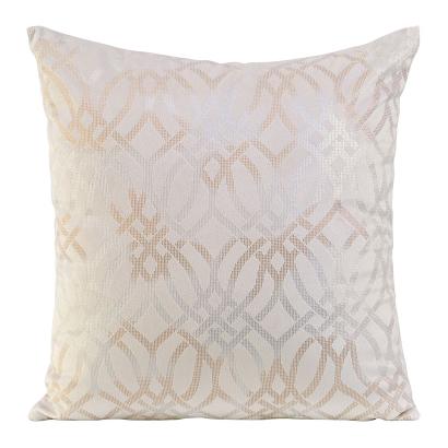 Poszewka dekoracyjna ARETA 40x40 Eurofirany kremowo/srebrna