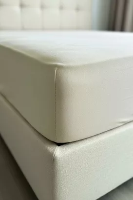 Prześcieradło wodoodporne nieprzemakalne jeresy z gumką Aquasafe 140x200 beżowe
