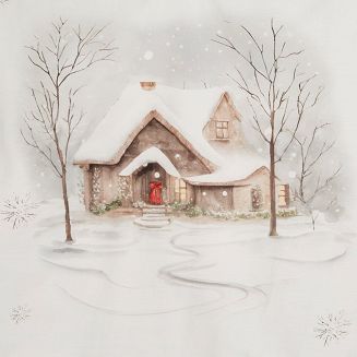 Komplet pościeli świąteczny POS 220x200 Eurofirany biały