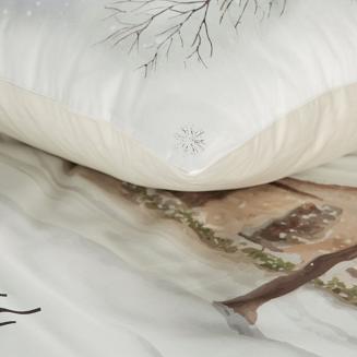 Komplet pościeli świąteczny POS 220x200 Eurofirany biały