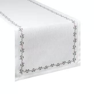 Obrus dekoracyjny LILY 40x140 Eurofirany biały