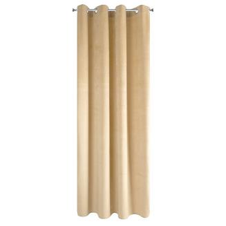 Zasłona gotowa na przelotkach PIERRE 140x250 Eurofirany cappuccino