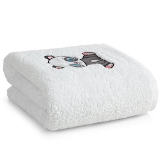 Ręcznik dziecięcy z kapturkiem BABY73 100x100 Eurofirany biały