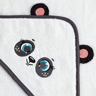 Ręcznik dziecięcy z kapturkiem BABY73 100x100 Eurofirany biały