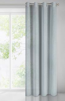 Zasłona gotowa na przelotkach PAOLA 140x250 Eurofirany szary